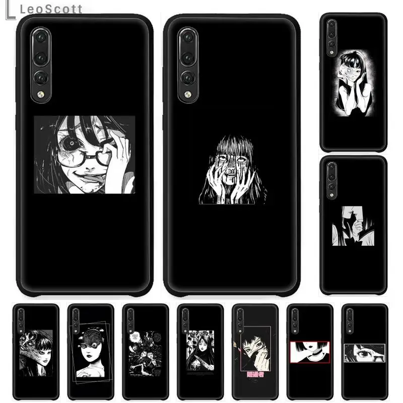 

Japanese horror comic Phone Case For Huawei honor 10 i lite 8x P 20 30 40 lite pro smart 2019 nova 5t mate 20 pro coque