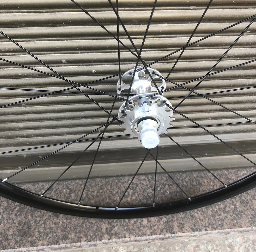 700C велосипедная оправа fixie велосипедная оправа колеса с шинами Серебристые 25 мм колеса Односкоростной велосипед Винтажный велосипед с фиксированной передачей алюминиевый сплав