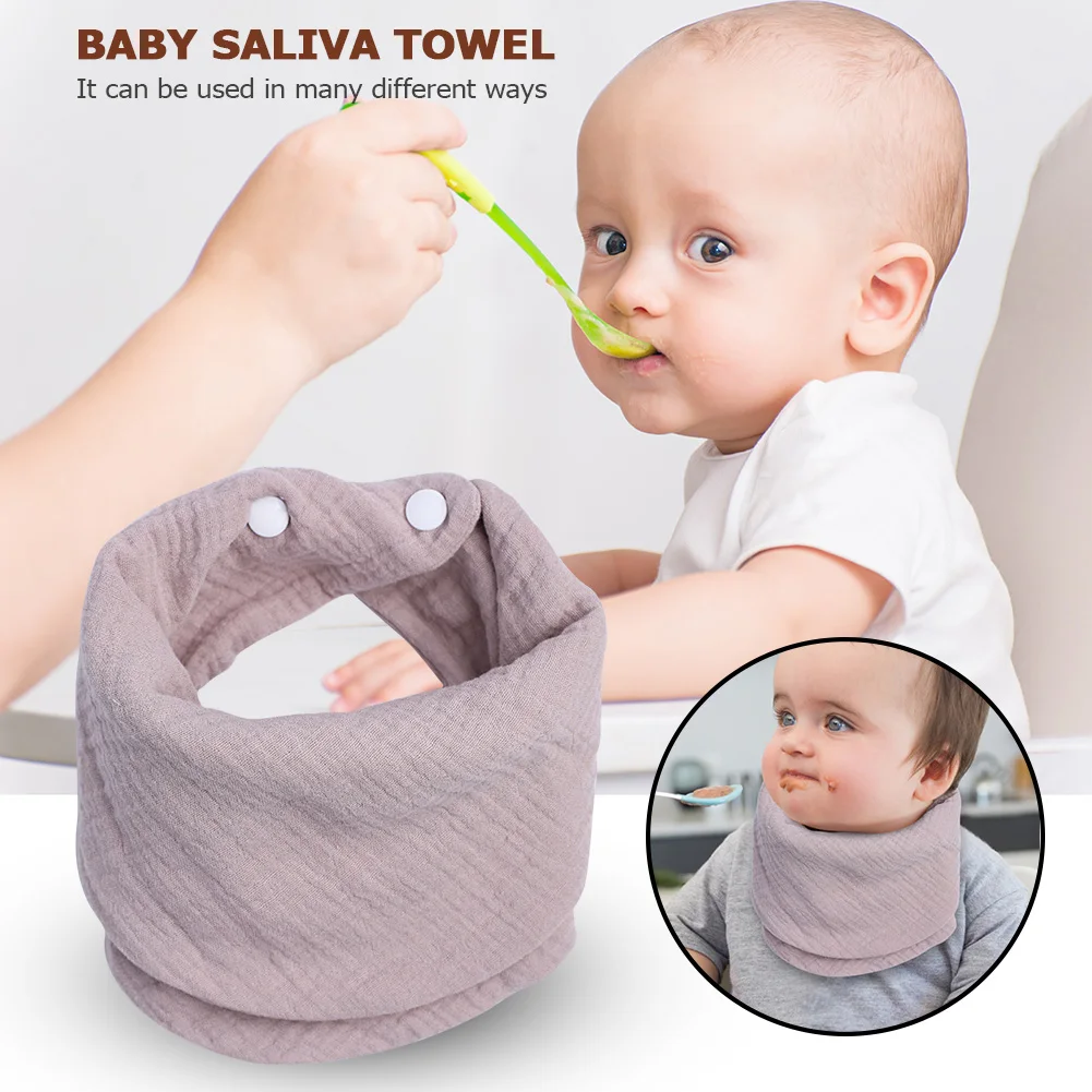 

Baby Bandana Bibs Soft Multi-Purpose Muslin Scarf Bibs Cotton Crepe Gauze Baby Feeding Saliva Towel Toddler Triangle Scarf