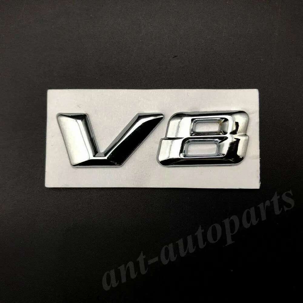 2x металлическая хромированная V8 автомобиля Fender эмблема значок наклейка Стикеры