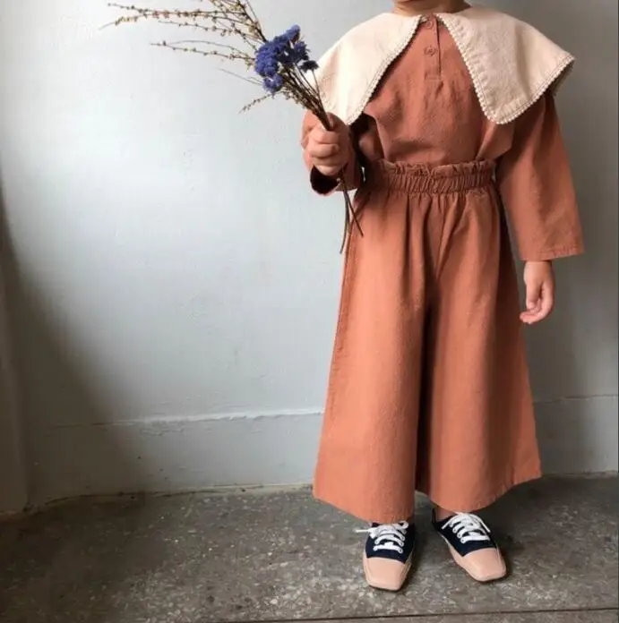 INS/Розничная продажа хлопковые льняные штаны для маленьких девочек модные