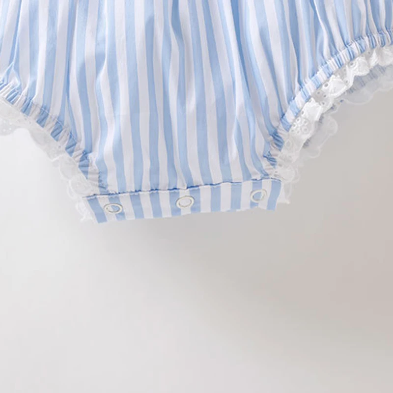 

Newborn Baby Girls Jumpsuit Lace Stripe Toddler Baby Girl Cotton Romper Summer Infant Baby Girls Clothes