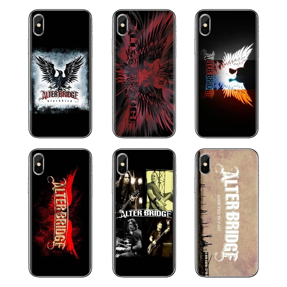 Силиконовые чехлы-накладки футболка с Alter Bridge ворона рок тяжелые логотип для Samsung