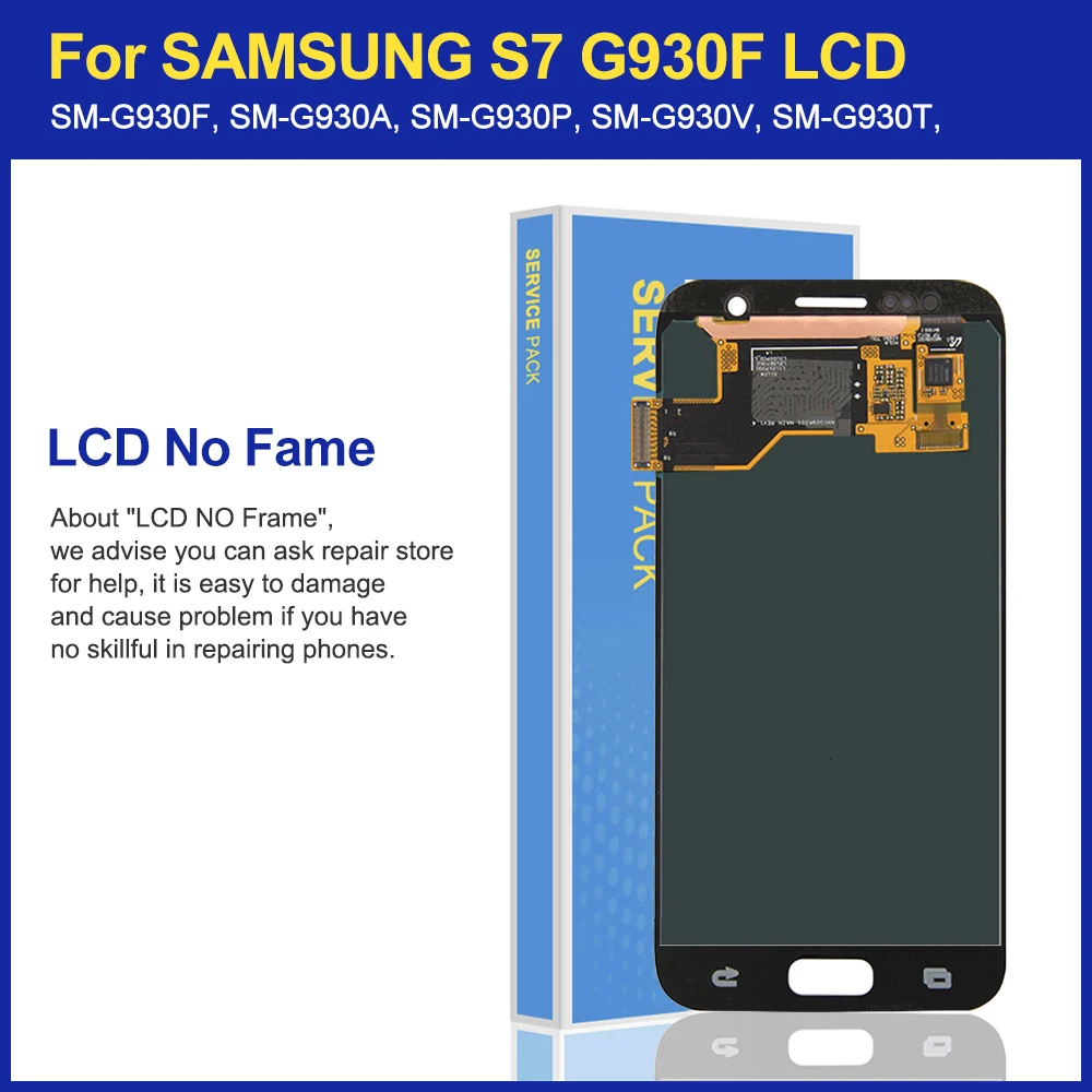 Оригинальный 5 1 ''для Samsung Galaxy S7 G930F G930A G930V ЖК-дисплей сенсорный экран