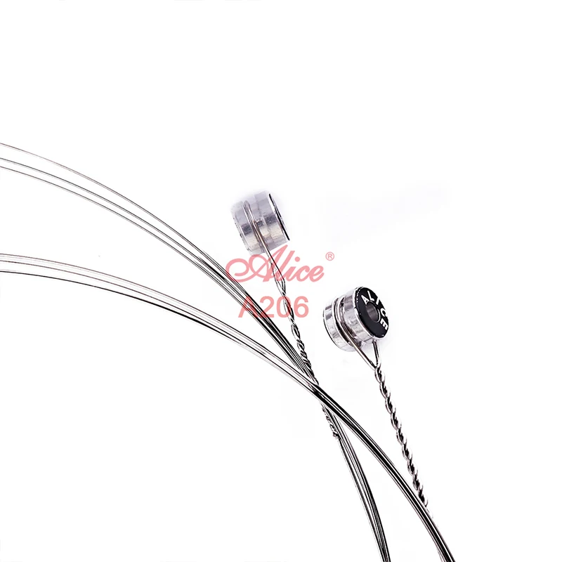 10 Sets Alice A206 Stainless Steel Coated Phosphor Bronze Anti-Rust 1st-6th Acoustic Guitar Strings 011-052