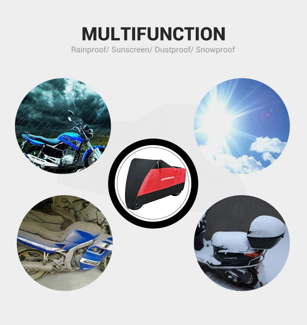 HEROBIKER мотоциклетный чехол водонепроницаемый открытый закрытый скутер крейсеров Уличный спорт велосипед крышка УФ Защита мотоцикл Дождевик
