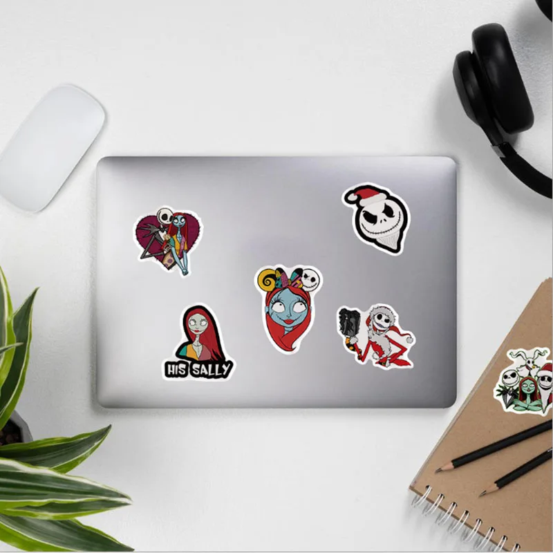 103050100pcs new christmas fright night sticker school student diary hand ledger stationery mobile phone guitar girl toys free global shipping