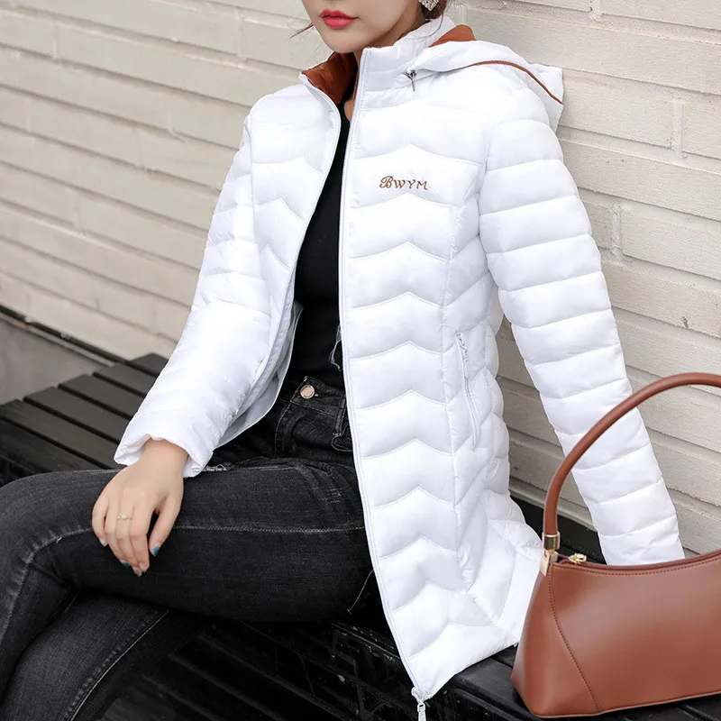 

Cotton coat women yellow white 7 colors M-5XL plus size hooded parkas 2020 autumn winter new Korean fashion slim jackets CX1298