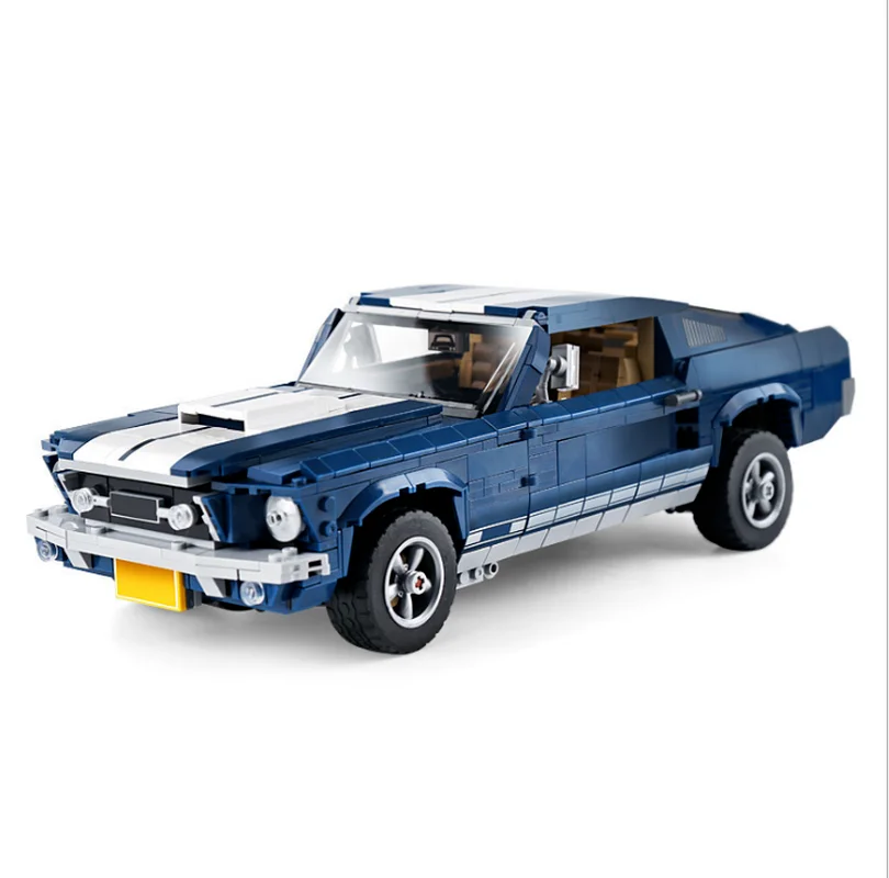 Новинка 1648 шт. модель автомобиля Ford Mustang в стиле Lego 21047 Обучающие блоки для