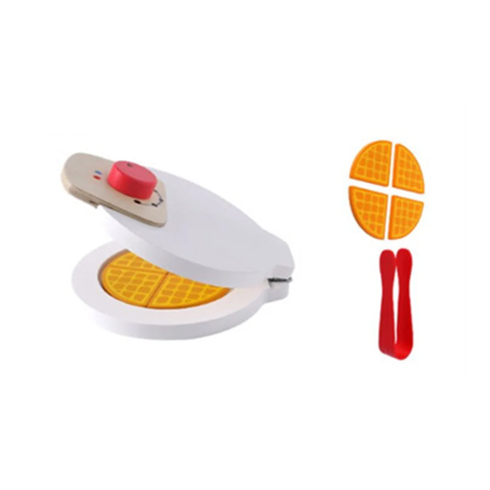 

Kids Kitchen Toys Wooden Simulation Kitchen Toys Cooking Utensils Toys Pancake Machine Set (White)