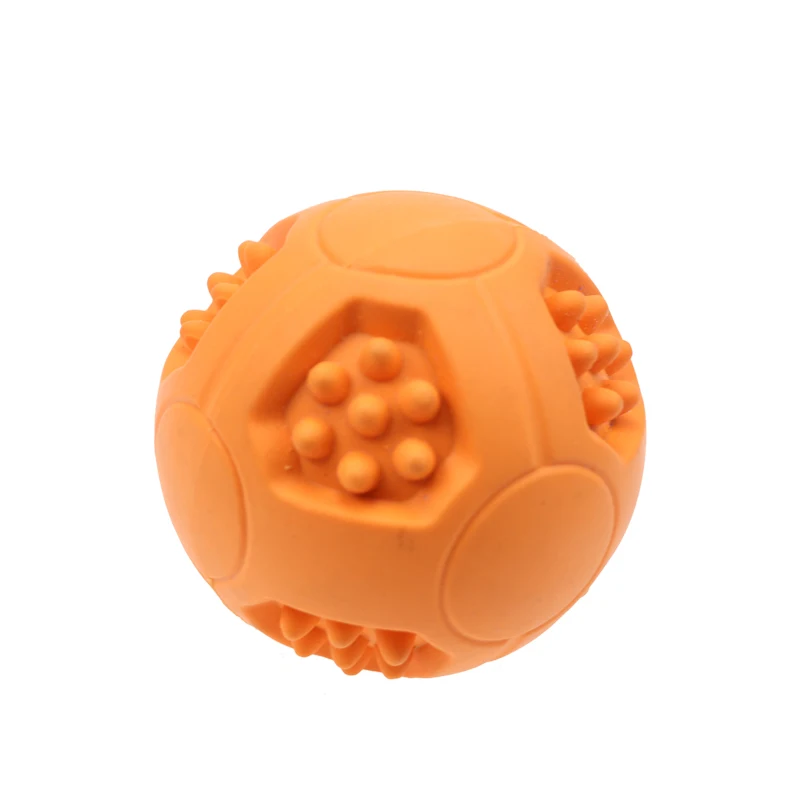 

Pet Dog Puppy Rubber Ball Chew Treat Dispensing Toy Puzzle Treat Ball Food Dispenser Interactive Dog Ball Toys