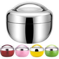 double wall stainless steel vacuum apple camping lunch box kids worker thermal bento box japanese food storage container set
