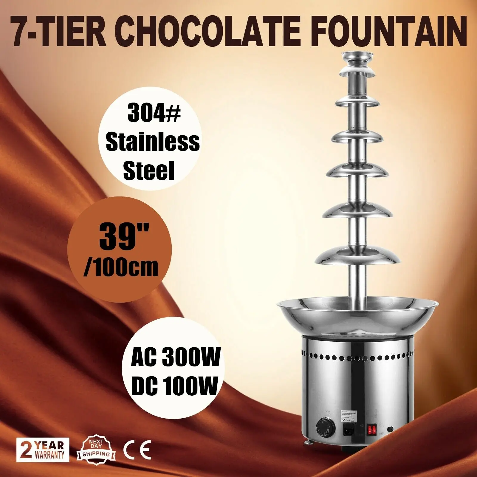 Шоколадный фонтан 7 уровневый шоколадный для особых случаев вечерние ринки