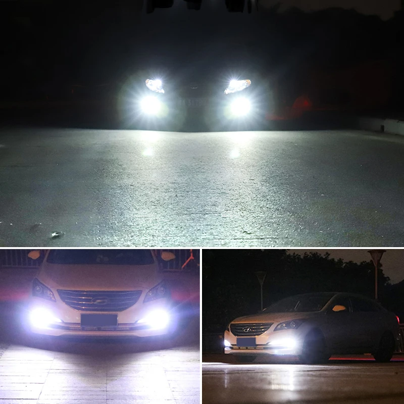 Автомобильная светодиодная лампа H1 H3 2 шт. противотуманные фары супер яркие 12MD 3030