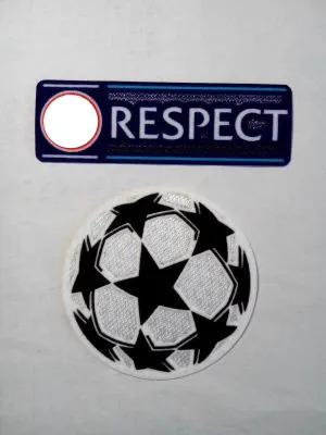 

Respect Patch and Champions UCL Starball Patch Heat Transfer Soccer Badge