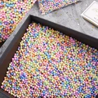 DIY Ma Caron цветной пенопласт мяч потока звезда Подарочная коробка слайм заполненные частицы подарки Сюрприз подарок аксессуары 2021 горячая распродажа 10 г 25 гпакет