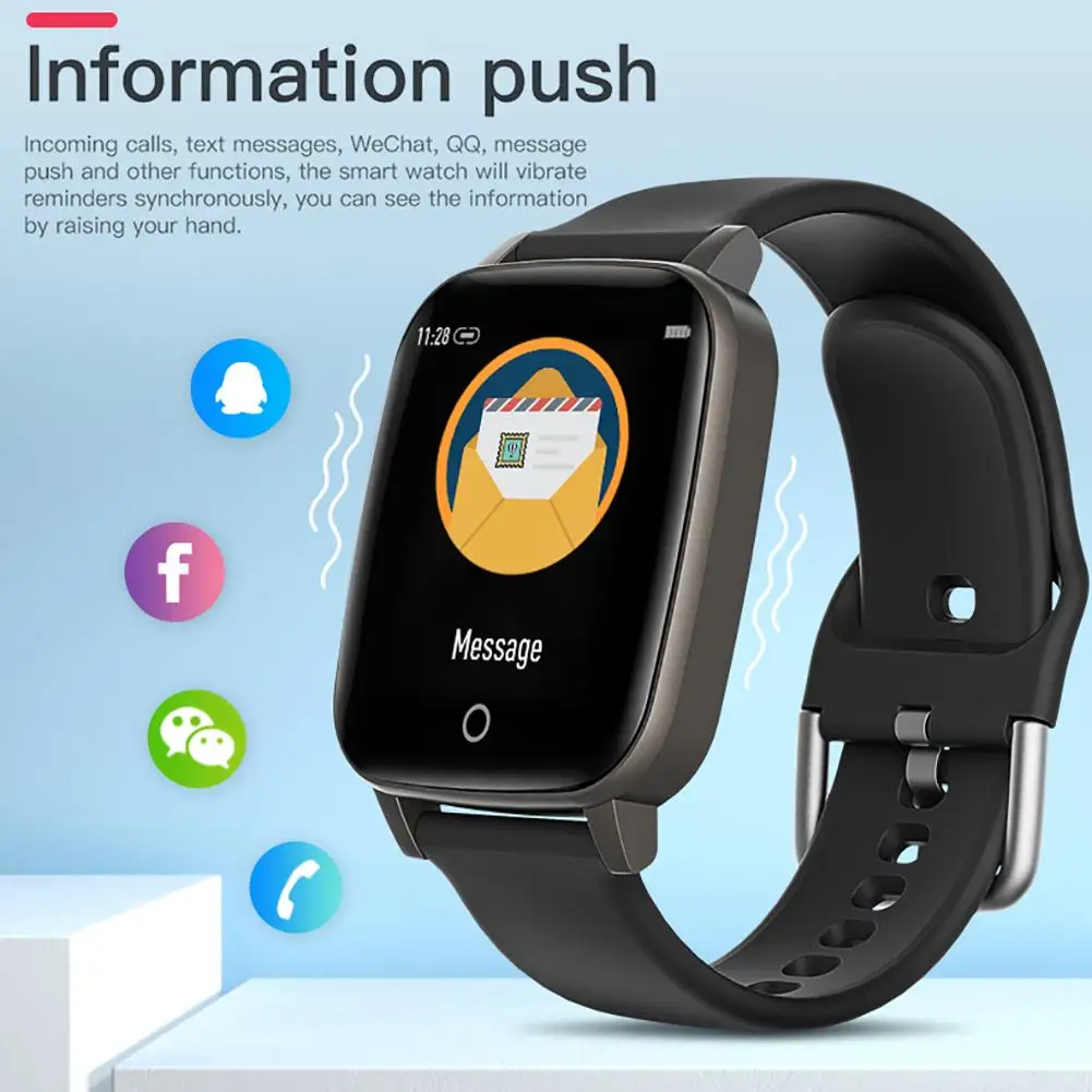 

T1S Body Temperature Smart Watch Sport Bracelet Pedometer Heart Rate Blood Pressure Bluetooth Health Waterproof Smart Band