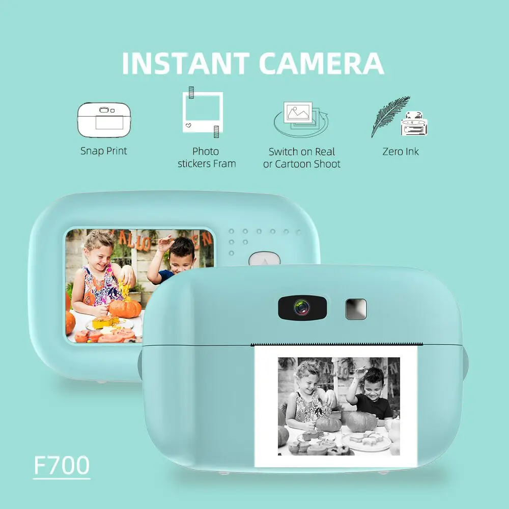 Polaroid мгновенная фотокамера 1080p детская мини-игрушка цифровая маленькая SLR Камера