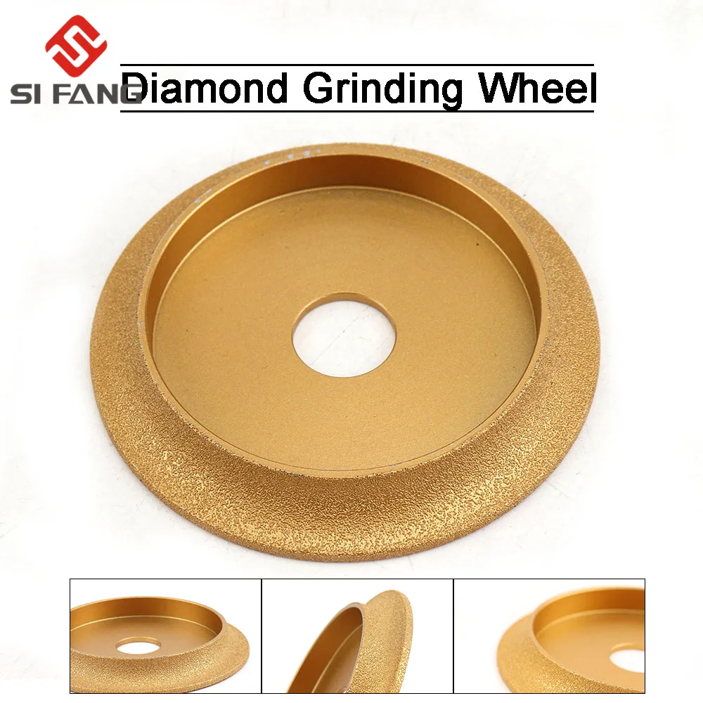 100mm Diamond Grinding Wheel 45 degrees 4 inch Electroplated Grinder for hard alloy  tungsten steel milling cutters etc