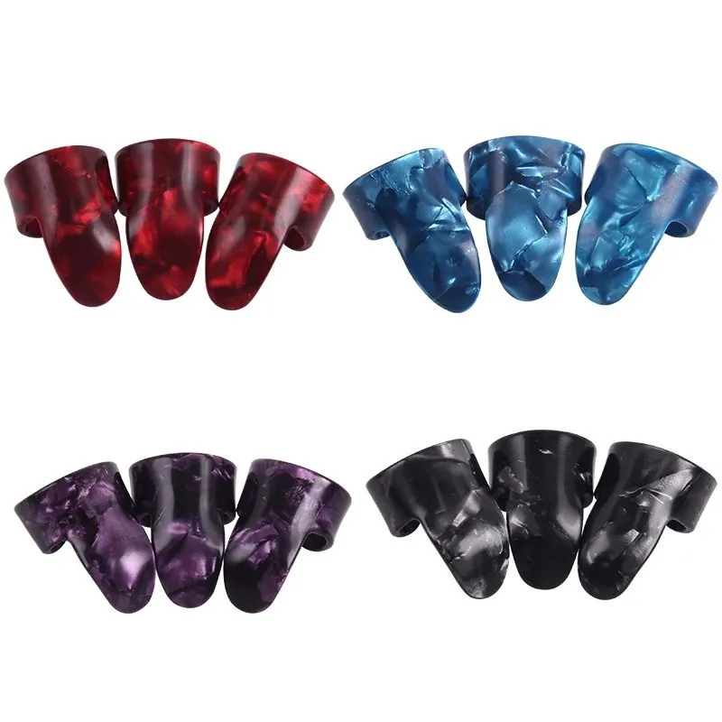 13pcs daumen finger gitarre picks celluloid vermittler gitarre plektren picks bass akustische gitarre elektrische gitarre zubehör free global sh