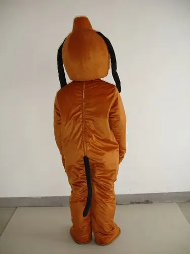 Классический вариант темно коричневая собака костюм талисмана для взрослых на