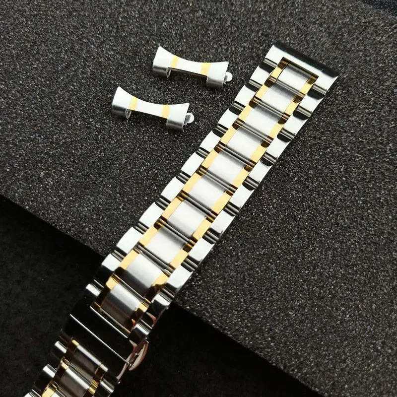 

Stainless Steel Strap 13mm 14mm 16mm 18mm 20mm 22mm 24mm Metal Watch Band Link Bracelet Watchband Black Silver Rose Gold