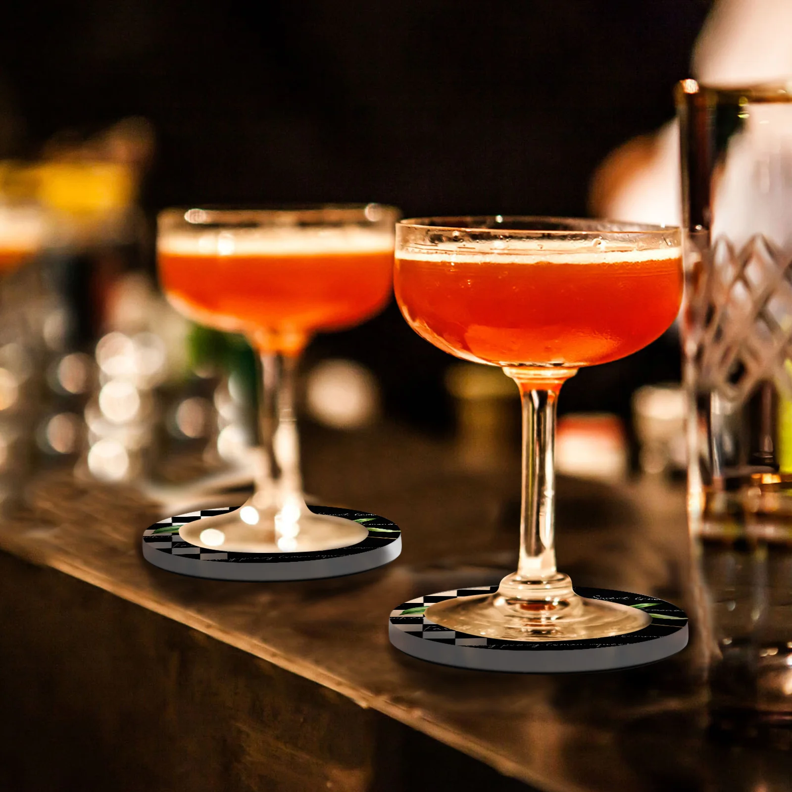 

Farm Fruit Lemon Lattice Coasters Coffee Table Decor Kitchen Accessories Ceramic Coaster Dinning Table Decoration Placemats