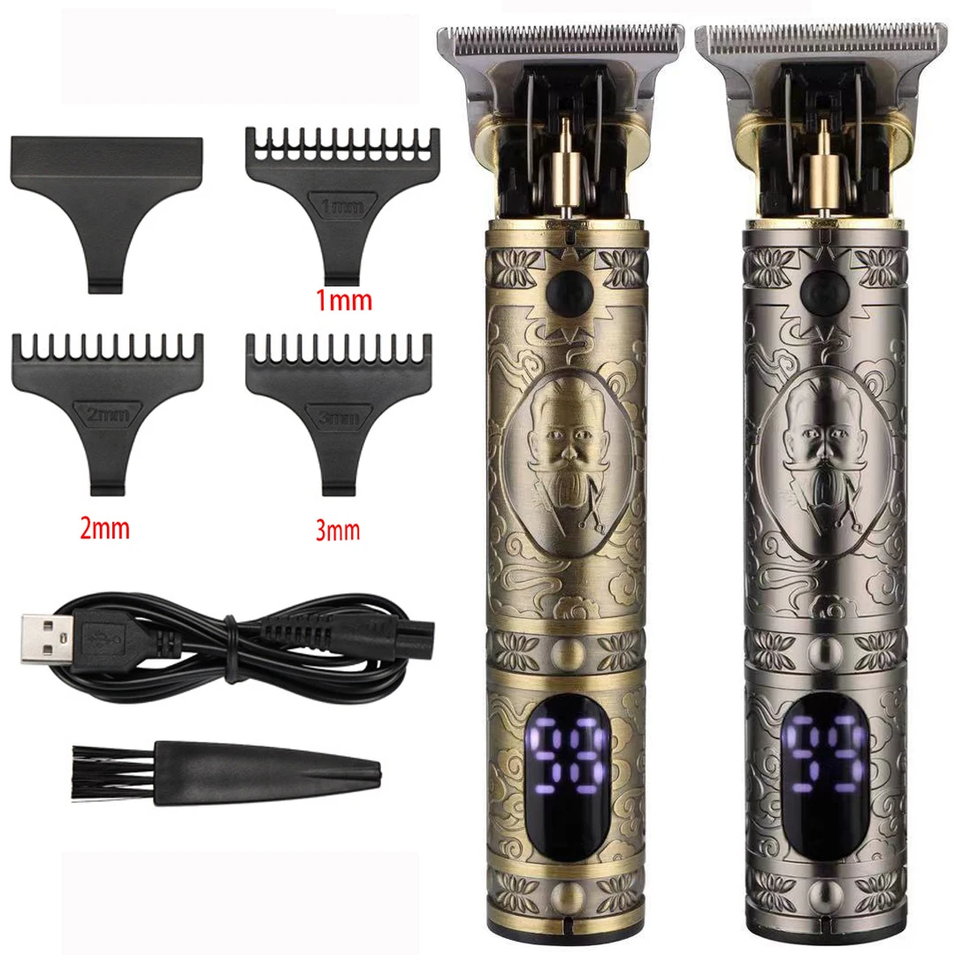 

2020 T9 Hair Trimmer Barber Hair Clipper Cordless Hair Cutting Machine Beard Trimmer Shaving Machine Electric Razor Men Shaver