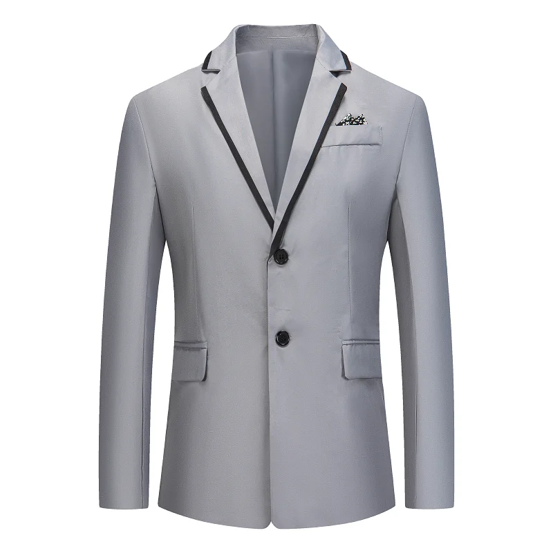 

Men Slim Office Blazer Jackets Fashion Solid Color Mens Suit Jacket Wedding Dress Coat Casual Business Male Suit Coats