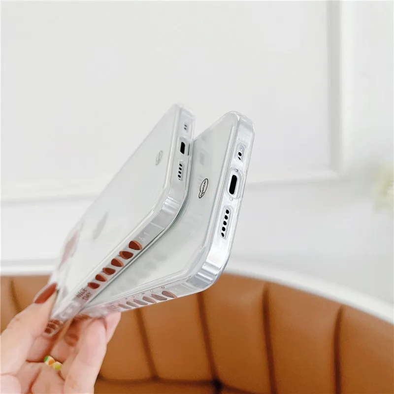 

Cute Cartoon Squirrel Phone Cases For iPhone 12 Mini 11 Pro XS Max XR X 7 8 Plus SE 2020 Clear Straight Edge Soft TPU Cover