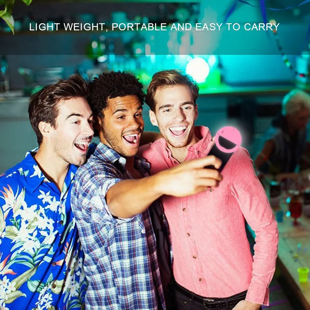 Selfie LED Ring Flash Light Portable Mobile Phone 36 LEDS Lamp Luminous Macro Fill HD Lens For Iphone | Мобильные телефоны и