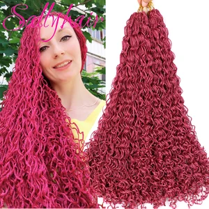 Sallyhair Zizi косички для вязания крючком цветные синтетические удлинители волос коричневые светлые серые волосы для вязания крючком 28 нитейупаковка