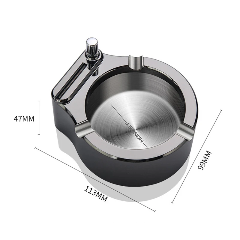 

Retro Metal Ashtray Ten Thousand Match Lighter Smokeless Windproof Kerosene Flint Fire Starter Lighter Desk Decorations Gadgets