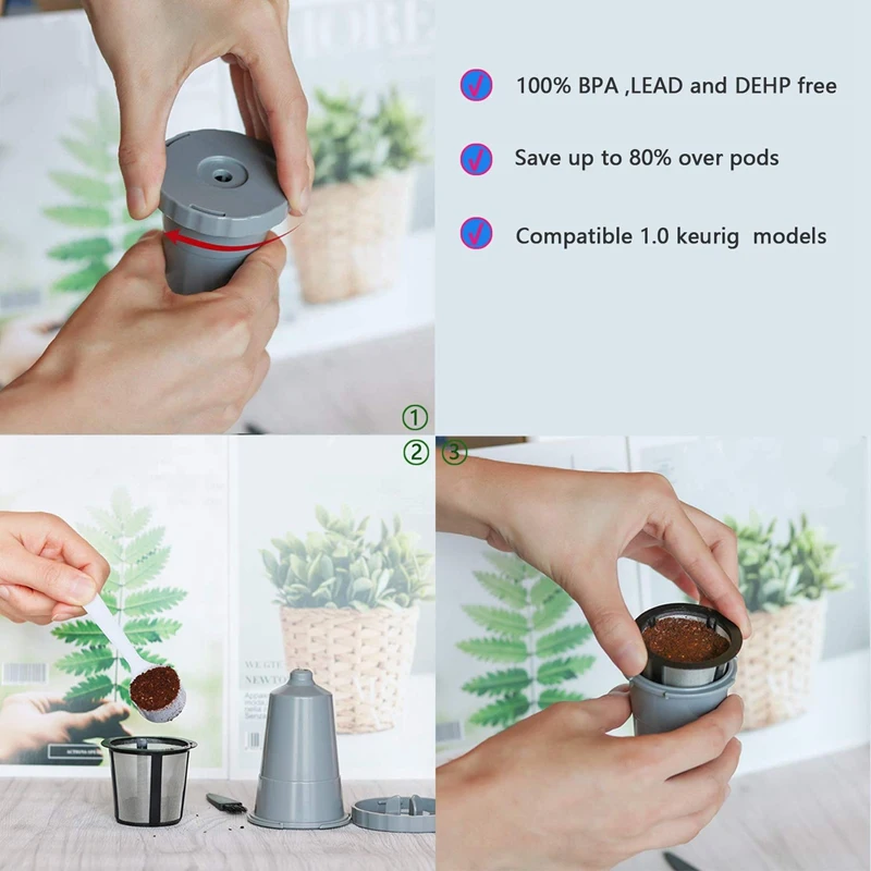 Многоразовый фильтр кофе фильтры Многоразовые K чашки для Keurig подходит B30 B40 B50 B60