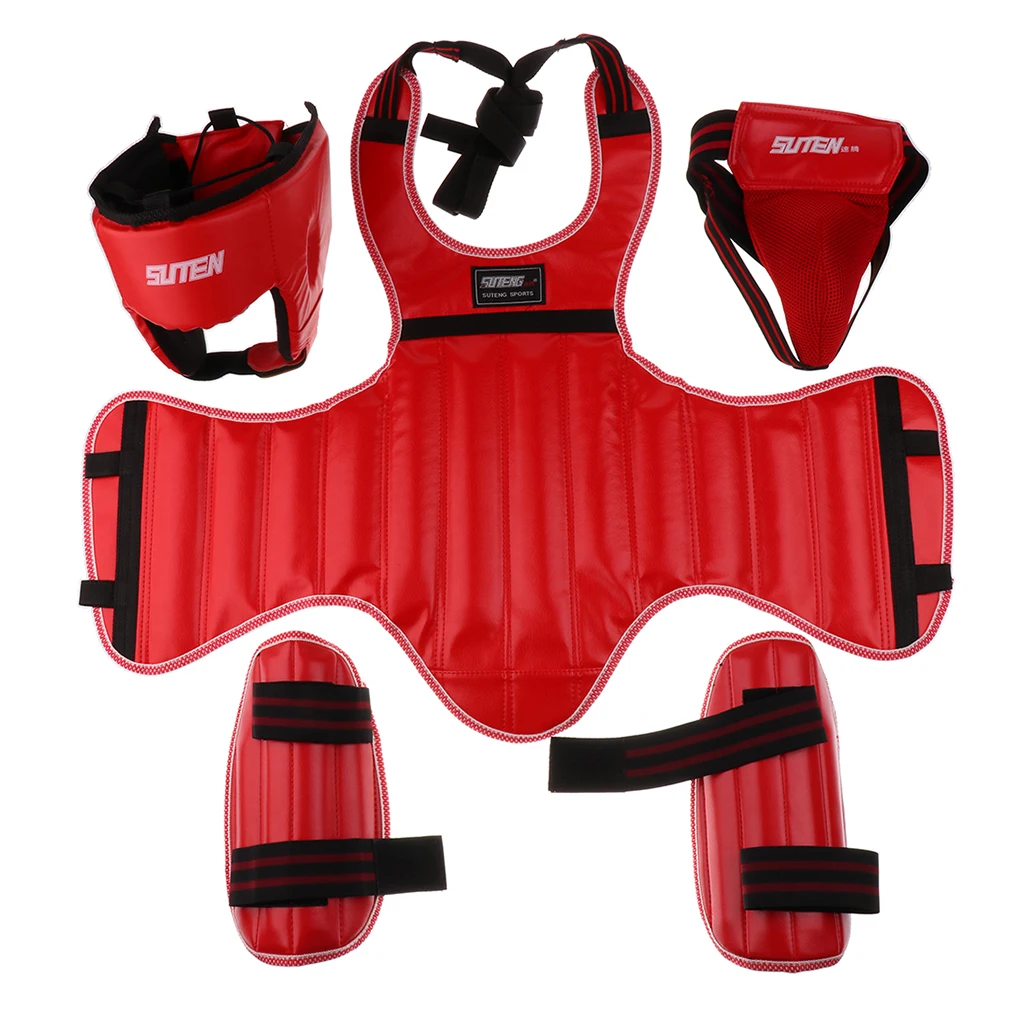 

MMA Headgear, Head/Body/Groin/Leg Protector Guard Martial Arts Muay Thai Boxing Fighting Protection Gear - Select Colors