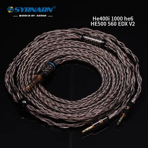 Кабель synarn S9 с 4-контактным разъемом XLR 6,354,4 мм, сбалансированный двойной штекер 2,5 мм для наушников Hifiman HE400S400i5601000 EDX V2