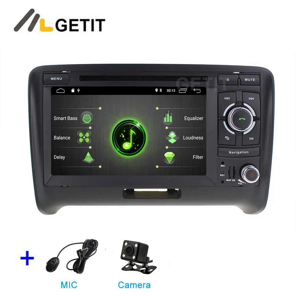 DSP 2G CAMERA DSP 64G PX6 Android 9 автомобильный DVD видео стерео радиоплеер gps навигация для AUDI TT MK2(2006 - Цвет: DSP 2G CAMERA