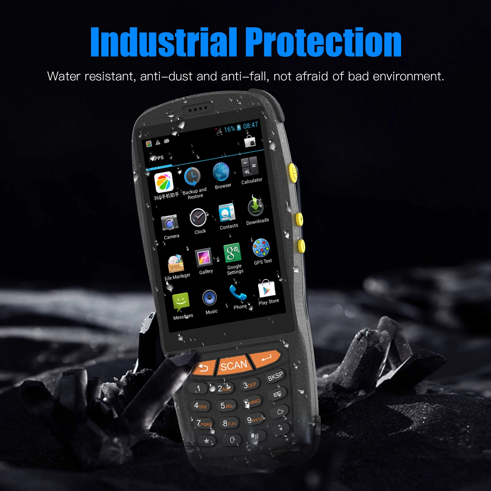 Сканер штрих кода Android КПК портативный POS терминал инвентаризатор 1D/2D/QR сканер 4G Wi