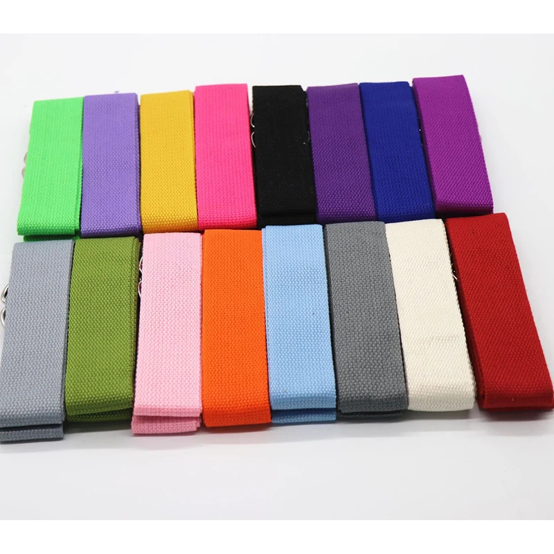 Коврик для йоги из чистого хлопка цветной эластичный ремень веревка хранения