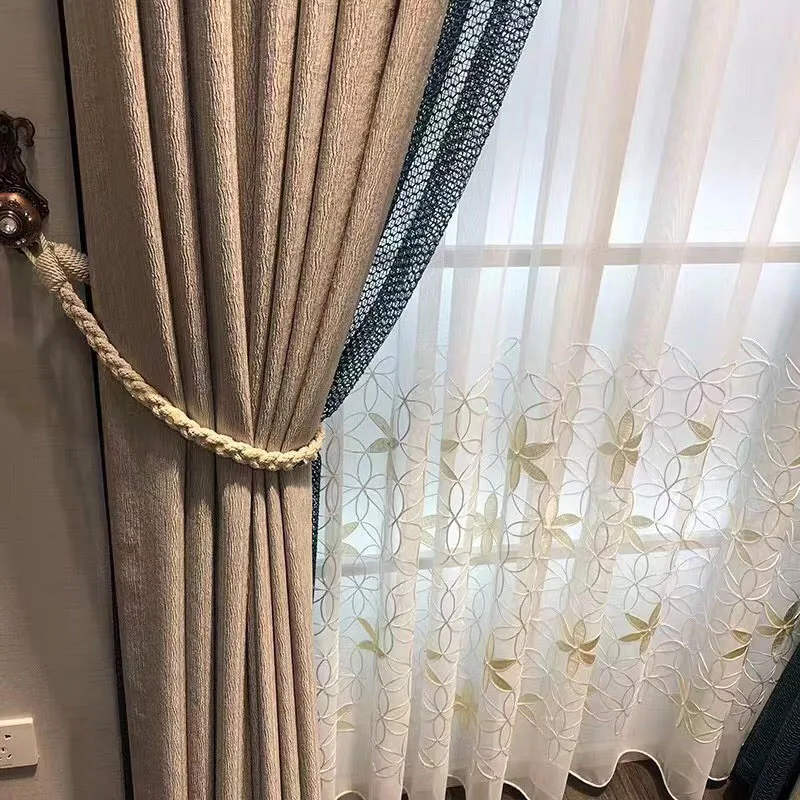 Высококачественные занавески из тюля с вышивкой 3d для спальни гостиной | Дом и