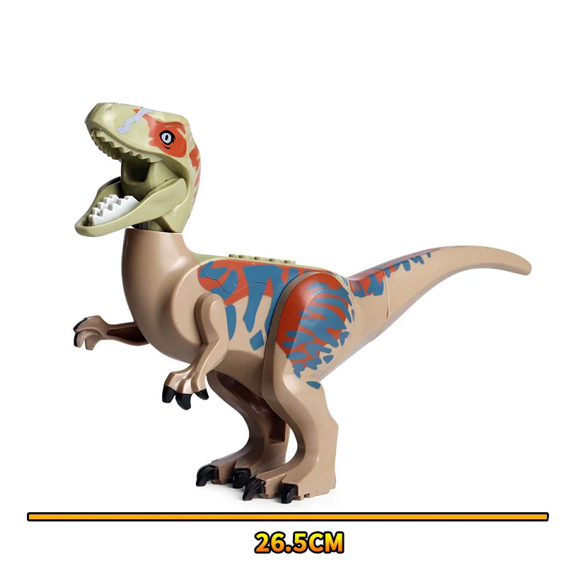 Юрского периода брутальный Раптор строительные блоки Динозавр мир 2 кирпича