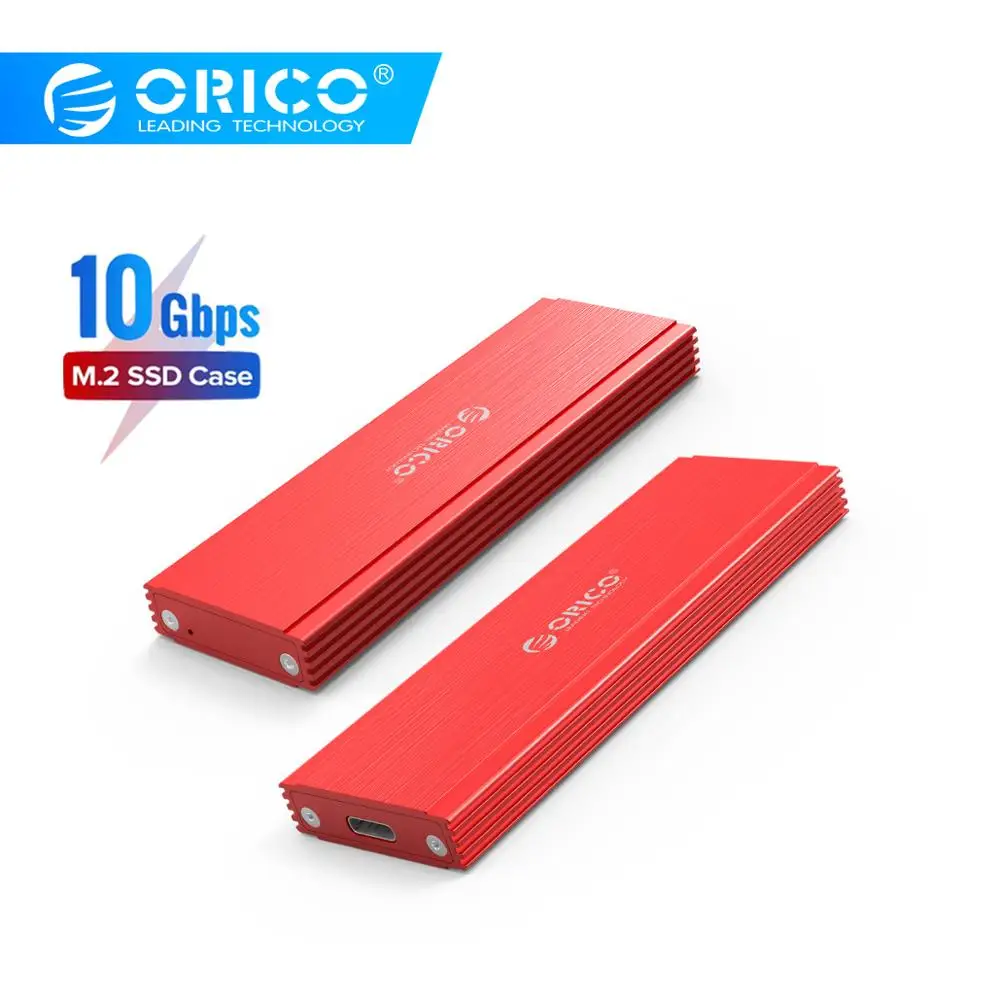 ORICO M2 SSD чехол NVMe NGFF M.2 SSD HDD корпус USB3.1 Тип-C Gen2 10 Гбит/с для samsung Intel 2230 2242 2260 2280 NVME SSD SATA SSD