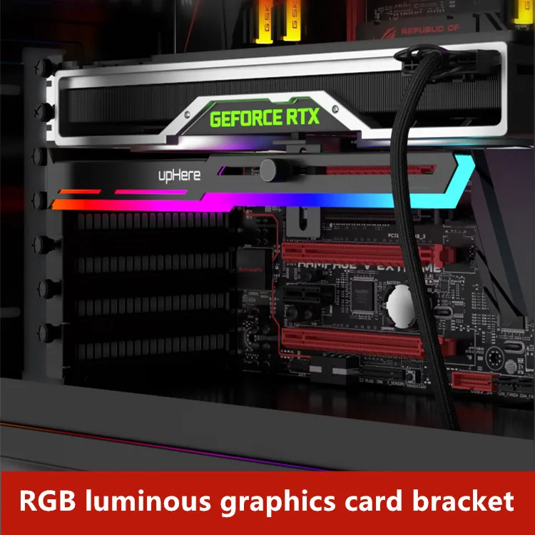 Вертикальный кронштейн для видеокарты с RGB-подсветильник кой | Вентиляторы и