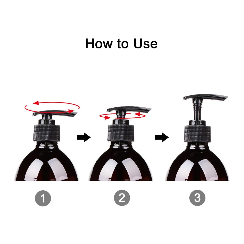 3 in 1 set bathroom soap dispenser 500ml shampoo body wash hair conditioner bottle plastic storage bottle press pump sub bottle free global shipping