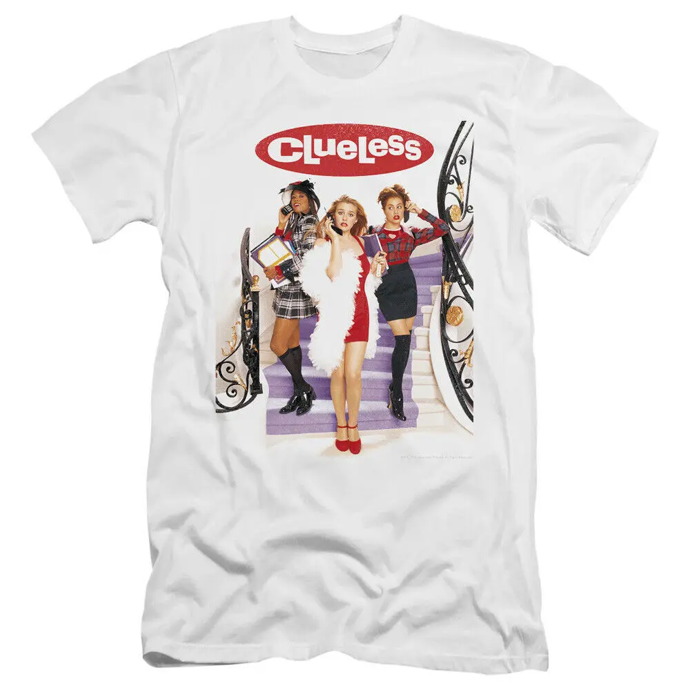 Clueless плакат лицензированный взрослых Slim Fit Футболка| |