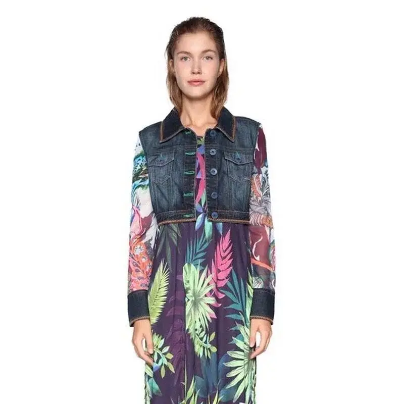 Испанская джинсовая куртка desigual|Женские куртки| |