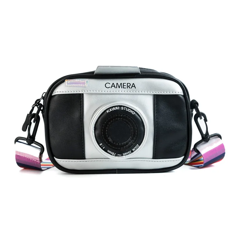 Модная Радужная женская сумка через плечо в форме камеры дизайнерская высокого