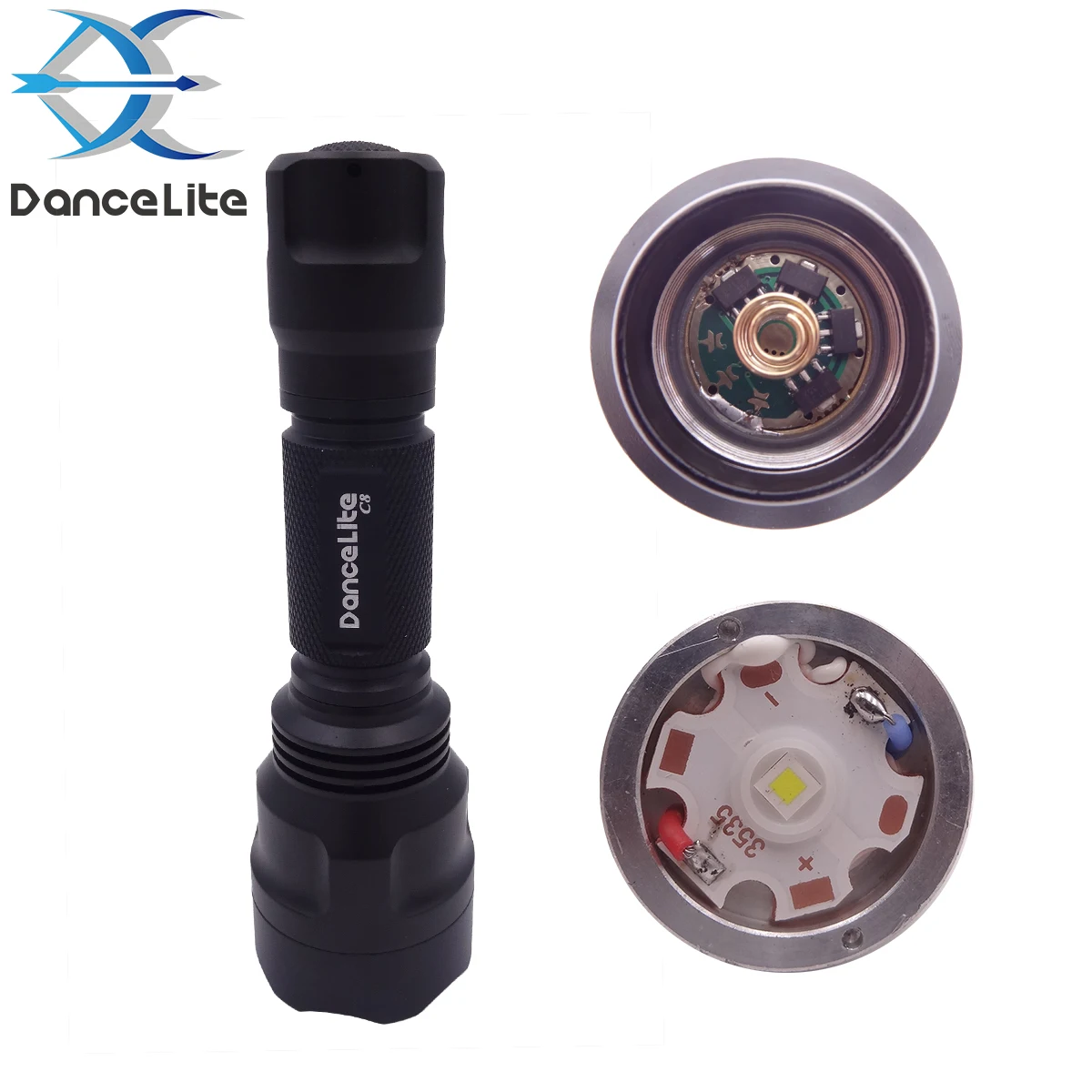 Danceite C8 XP L Hi V3 6500K светодиодный s AMC7135x12x10x8 DTP медная пластина мощный фонарик|powerful led