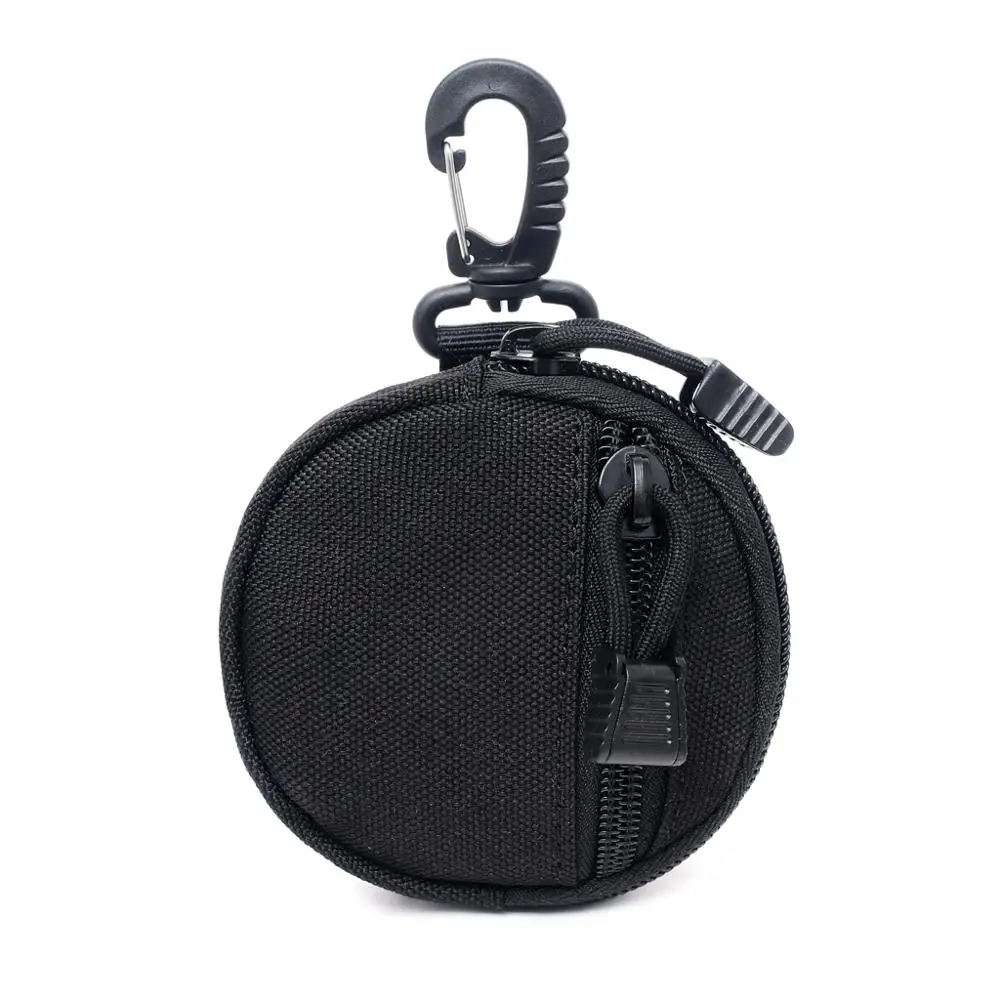 Mini Utility EDC ยุทธวิธี Keychain Zipper Key กระเป๋าสตางค์เหรียญกระเป๋าสตางค์ทหารอุปกรณ์เสริมการล่าสัตว์กลางแจ...