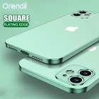 Классический чехол Orendil с квадратной рамкой для IPhone 12 Mini Pro Max, мягкий прозрачный чехол-накладка для IPhone 11 Pro Max